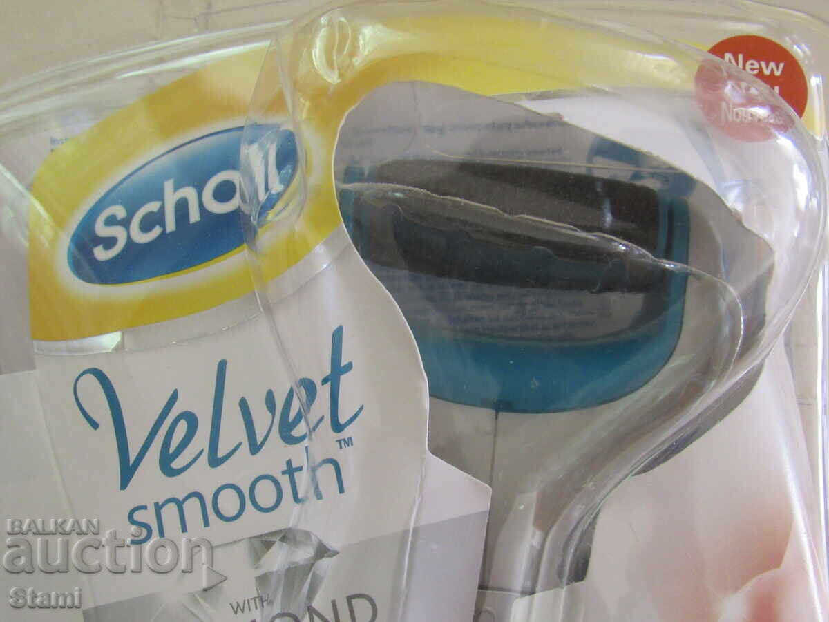 Licitație Pilă automată pentru călcâie cu cristale de diamant Scholl Velvet Licitație Pilă automată pentru călcâie cu cristale de diamant Scholl Velvet