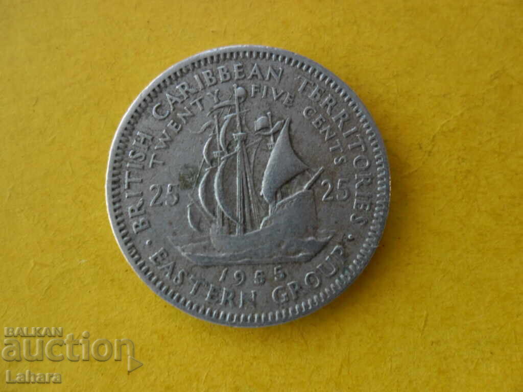 25 цента 1955 г. Източни кариби