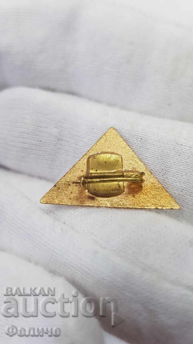 Collectible badge, pin "SANITARY POST" RED CROSS with price 18.00 BGN | € 9.20