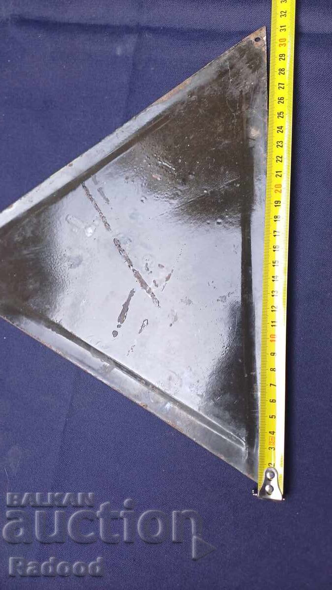 Auction Enamel plate Auction Enamel plate