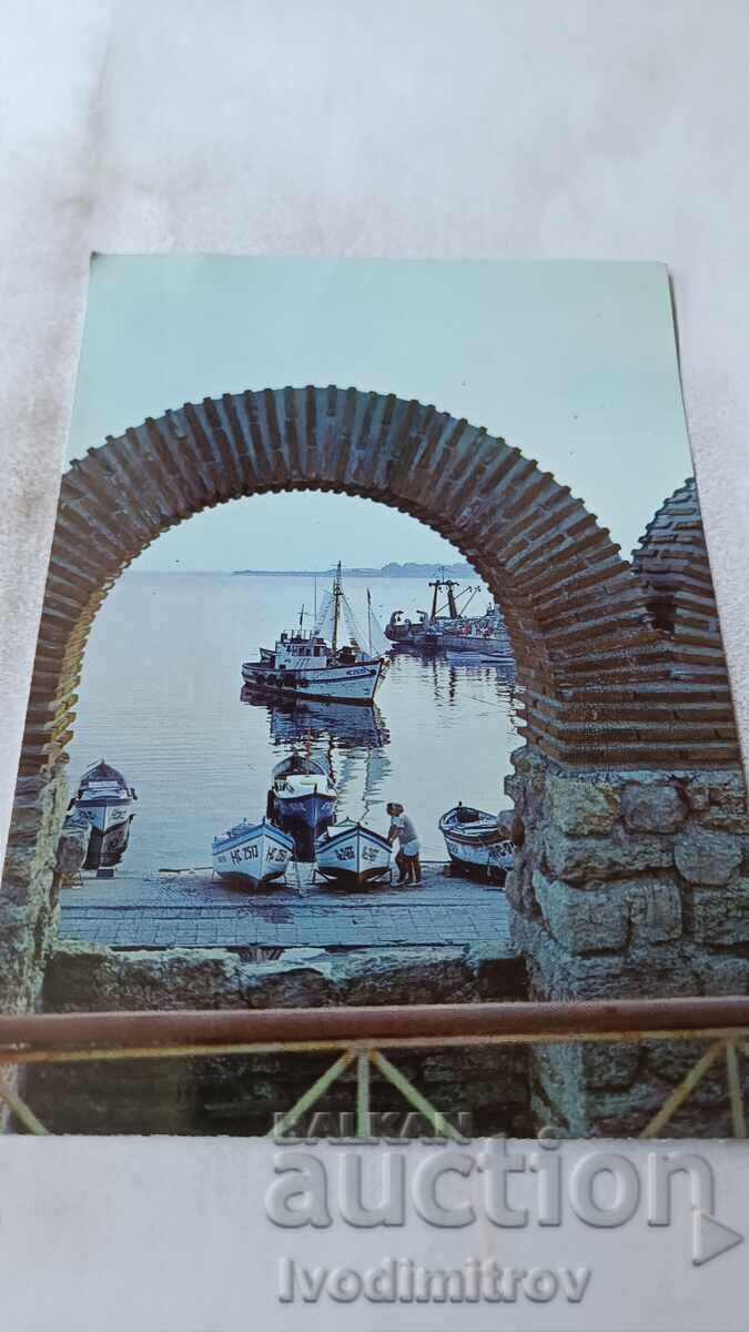 Postcard Nessebar Port 1988 Postcard Nessebar Port 1988