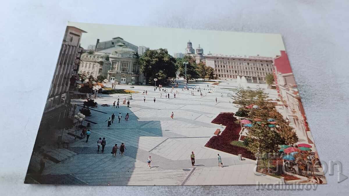 Καρτ ποστάλ Βάρνα Πλατεία Ενάτη Σεπτεμβρίου 1980