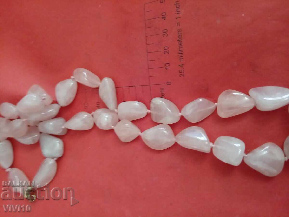 Antique necklace, rose quartz with price 50.00 BGN | € 25.56