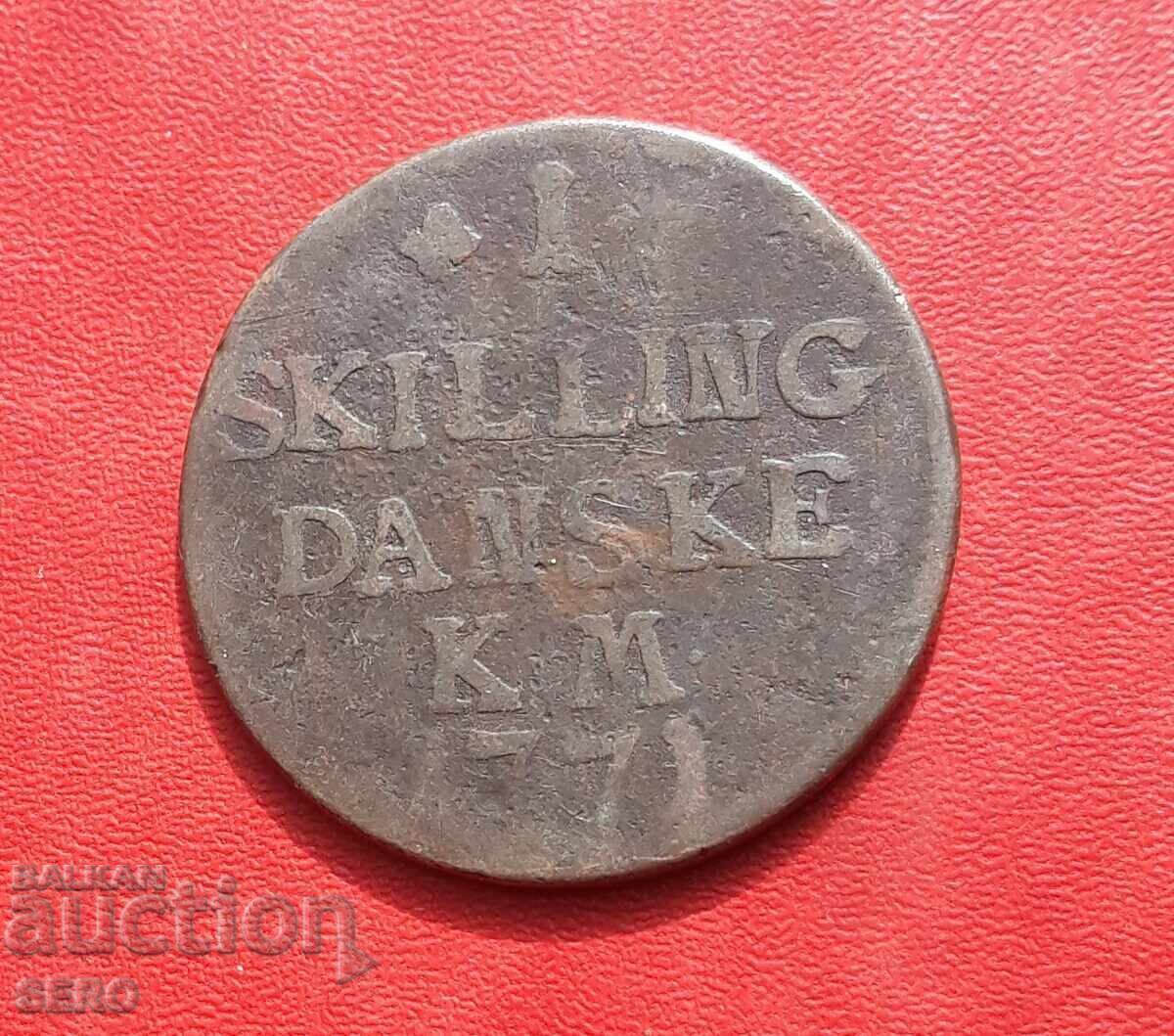 Δανία-1 skilling 1771
