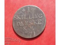 Denmark-1 skilling 1771