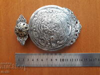 Silver buckle with gold plating