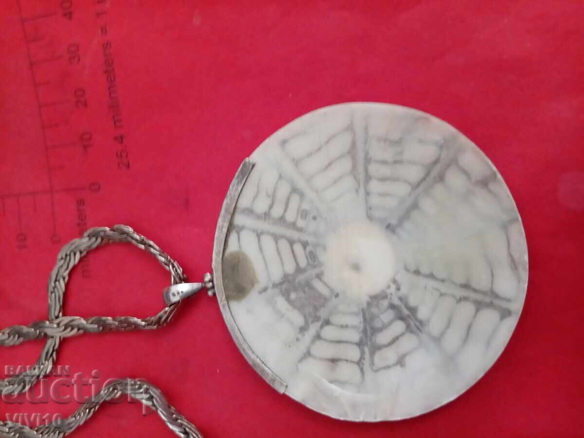 Αρχαίο κολιέ, μαργαριτάρι, στερέωση 925 ασήμι με τιμή 70.00 BGN | € 35.79