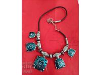 Antique enamel necklace