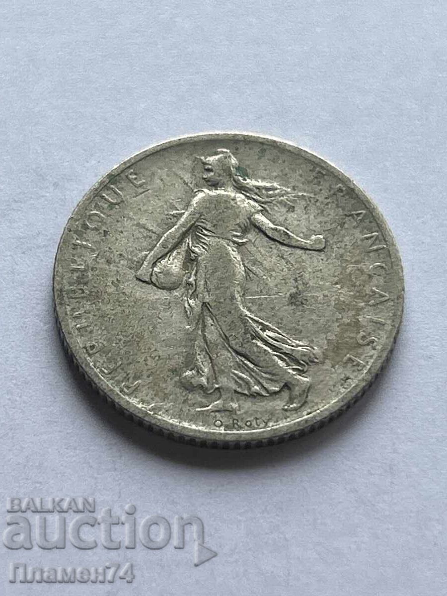 1 φράγκο 1899g Γαλλία με τιμή 14.00 BGN | € 7.16