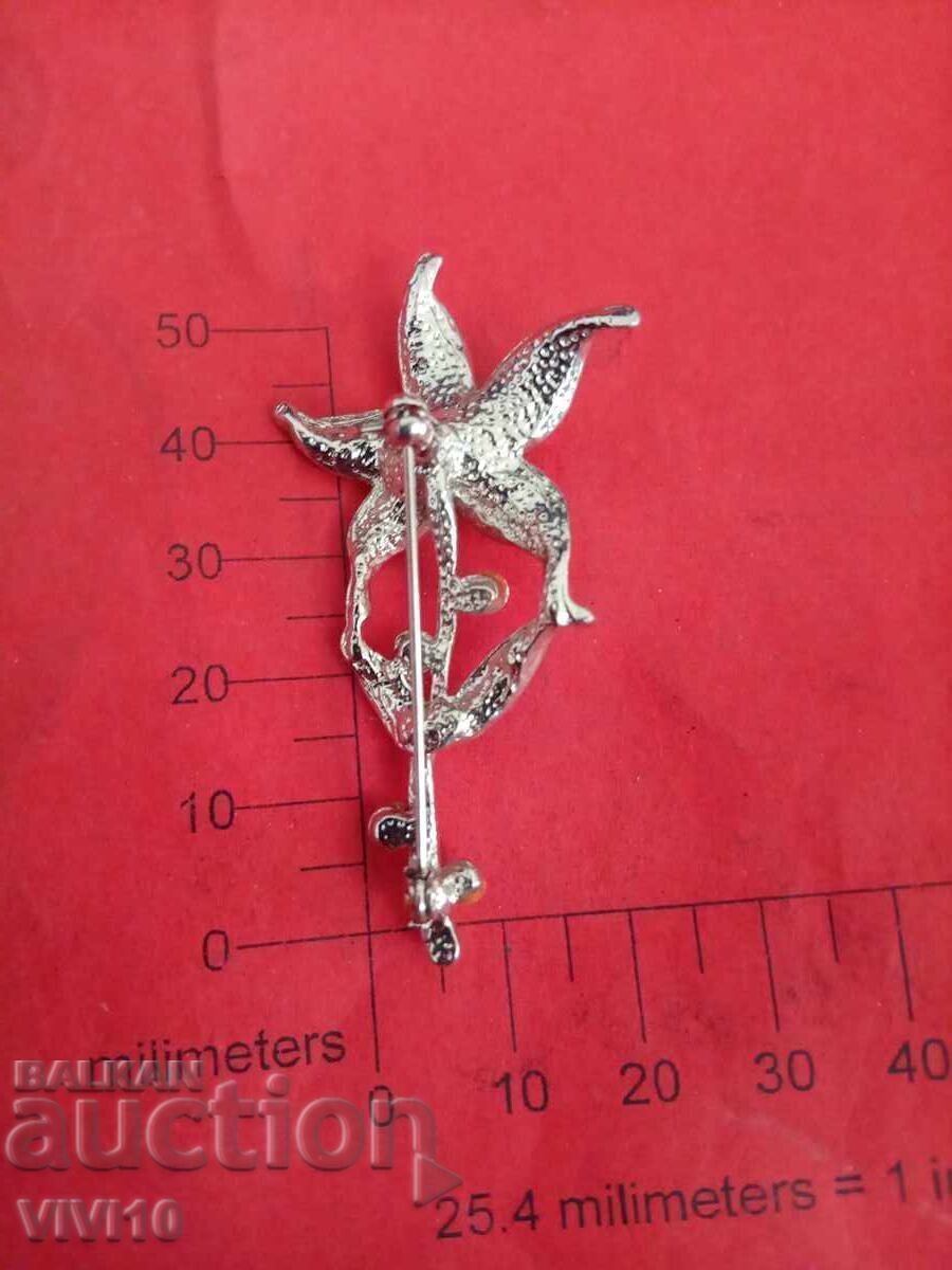 Antique brooch enamel and stones with price € 15.00 | 29.34 BGN