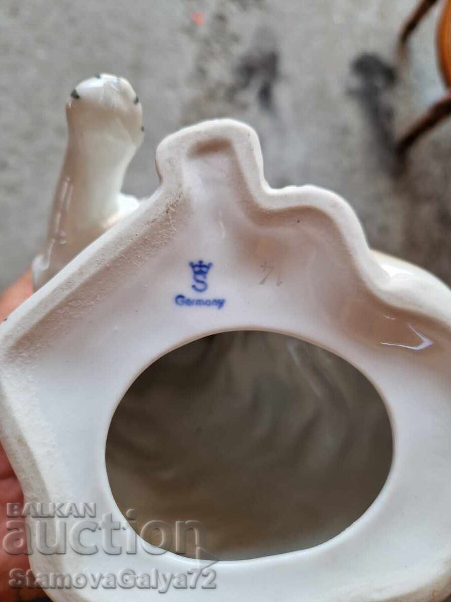 Unique antique porcelain figurine statuette Sitzendorf - 7