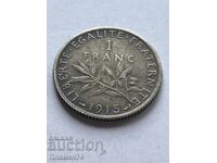 1 франк 1915г Франция