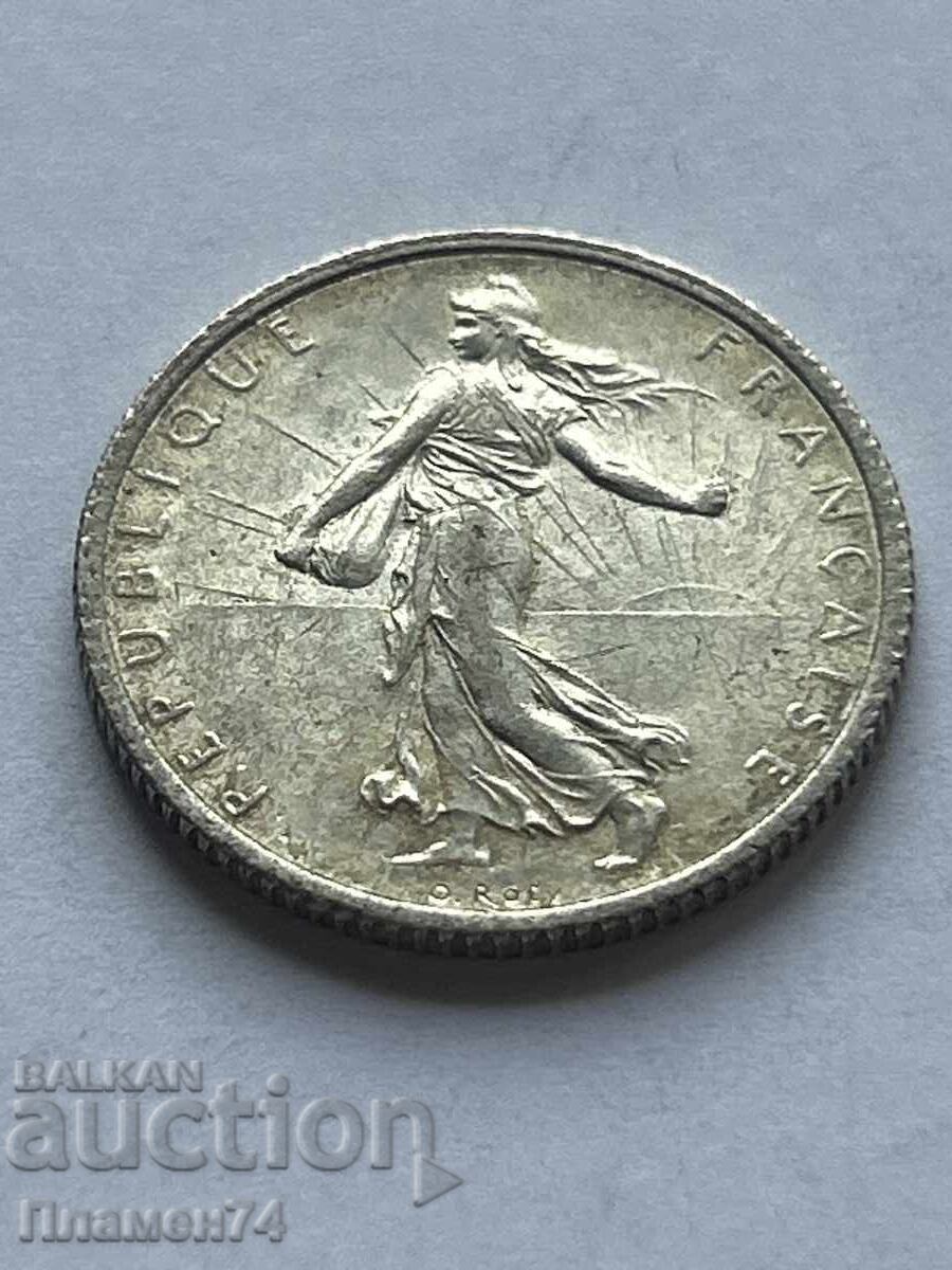1 franc 1916 Franța cu preț 14.00 BGN | € 7.16