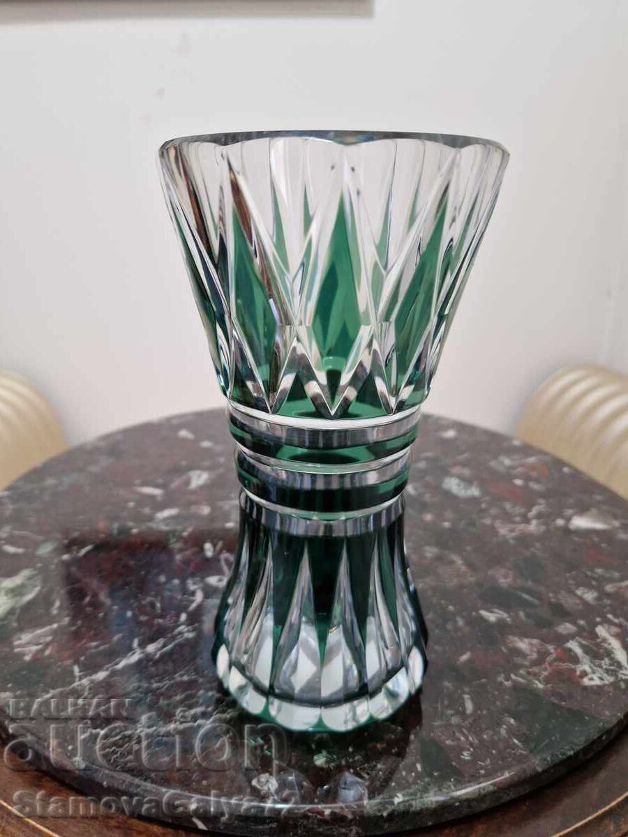 Superior Belgian Crystal Vase Val Saint Lambert with price 196.00 BGN | € 100.21