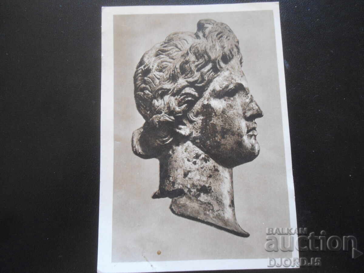 Head of a gilded bronze statue of Apollo from Sofia-II century Head of a gilded bronze statue of Apollo from Sofia-II century