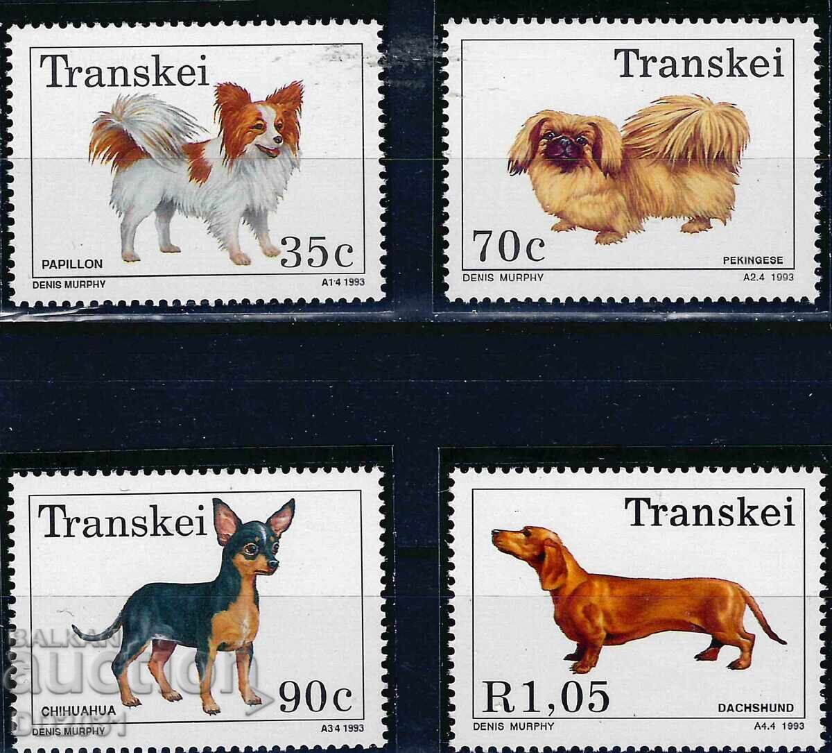 Νότια Αφρική Τρανσκέι 1993 - σκύλοι MNH