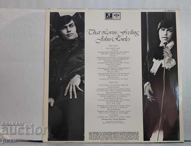 John Rowles – Acel Sentiment Îndrăgostit cu preț 14.00 BGN | € 7.16 John Rowles – Acel Sentiment Îndrăgostit cu preț 14.00 BGN | € 7.16