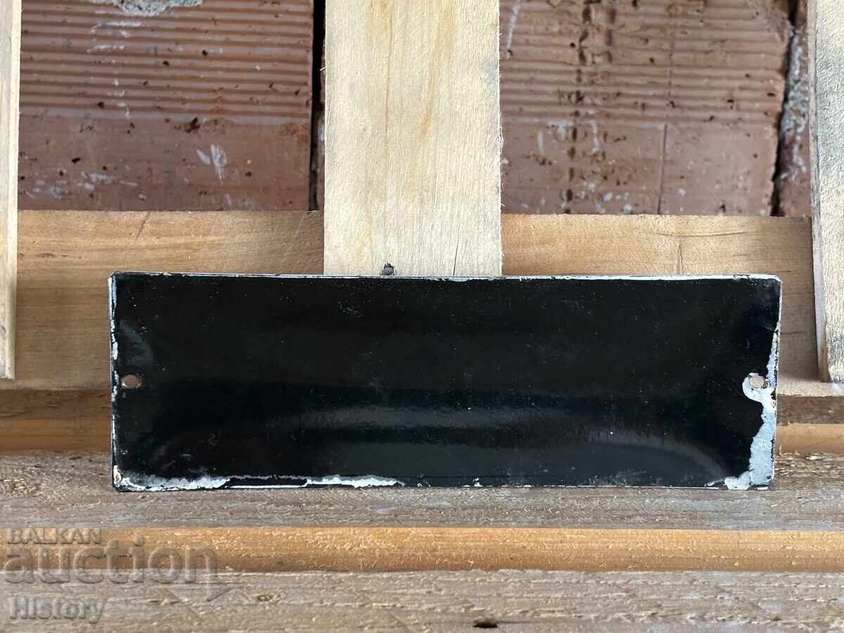 Auction  Enamel plate