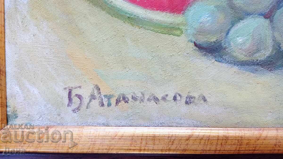 Auction  Bozhana Atanasova beautiful still life from the 70s
