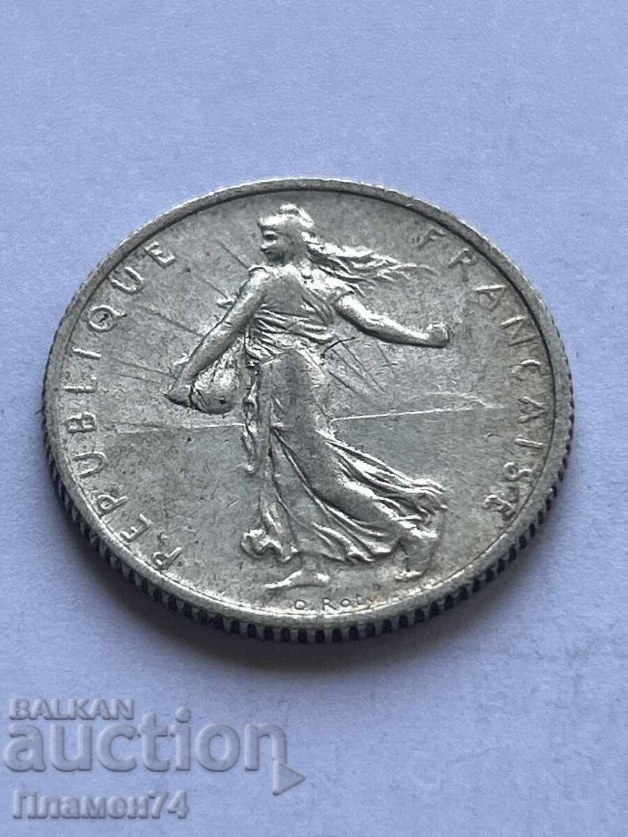 1 franc 1916 Franța cu preț 12.00 BGN | € 6.14