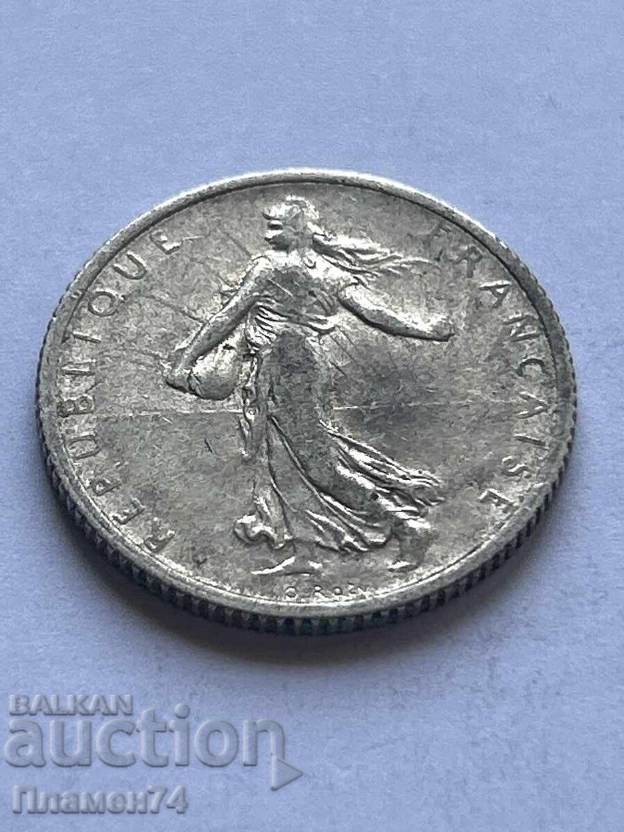 1 franc 1916 Franța cu preț 14.00 BGN | € 7.16