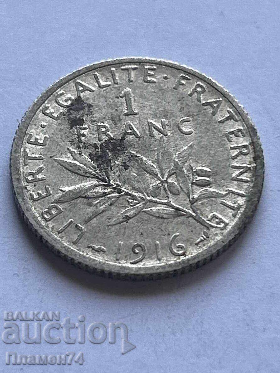 1 franc 1916 Franța