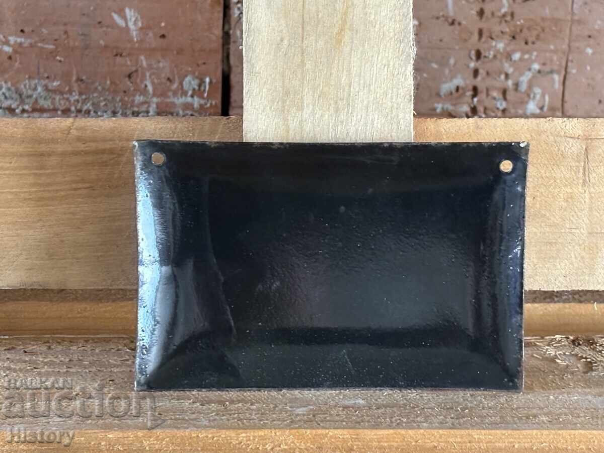 Auction  Enamel plate