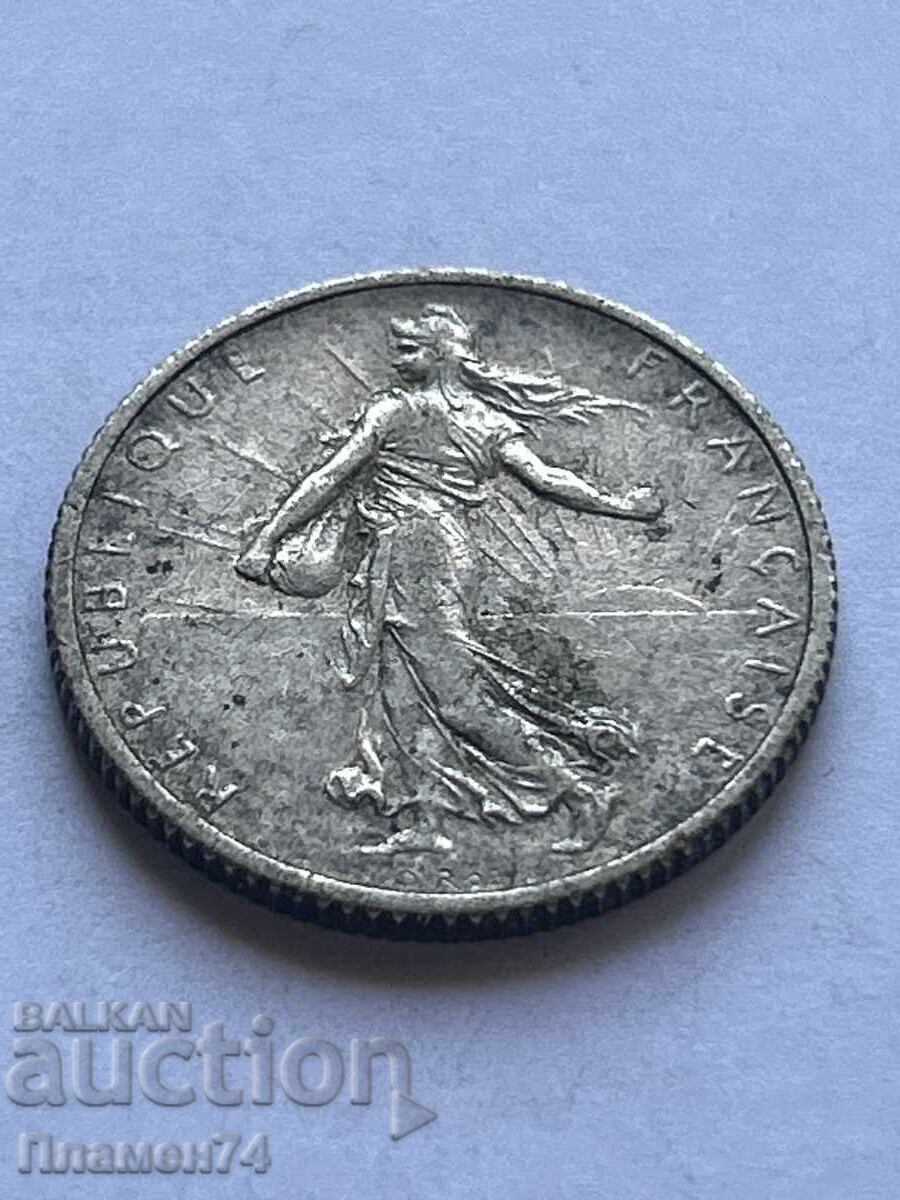 1 franc 1918 Franța cu preț 14.00 BGN | € 7.16