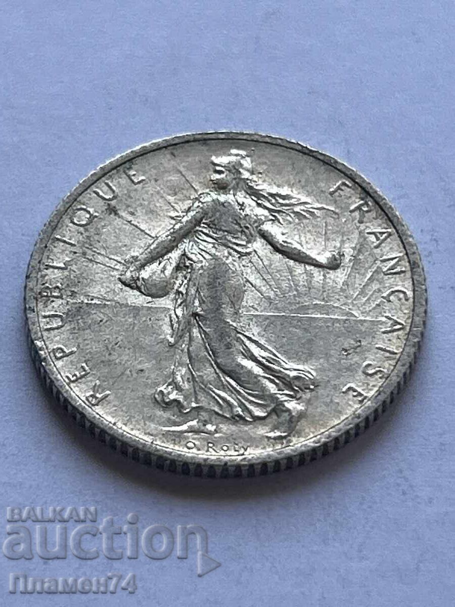 1 franc 1918 Franța cu preț 14.00 BGN | € 7.16