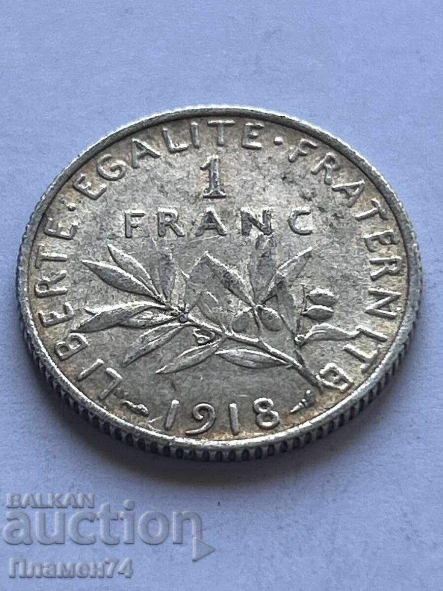 1 franc 1918 Franța