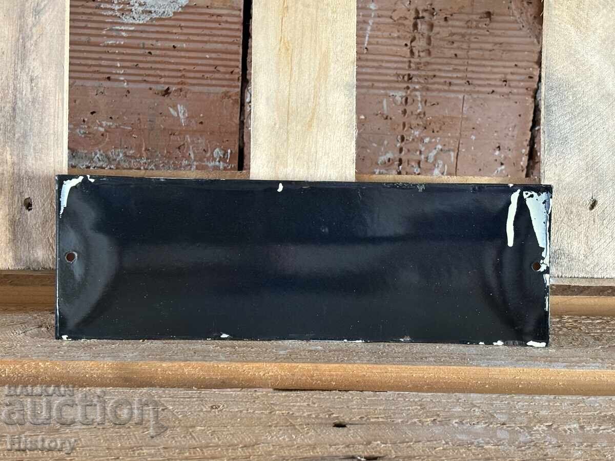 Auction  Enamel plate