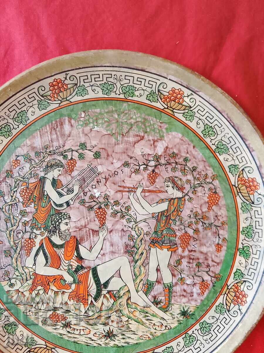 Παράδοση Παλιά κεραμική πιατέλα Ελλάδα Παράδοση Παλιά κεραμική πιατέλα Ελλάδα