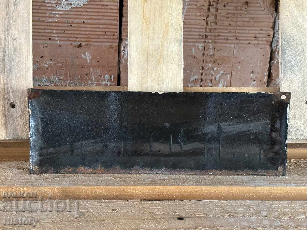 Auction Enamel plate Auction Enamel plate