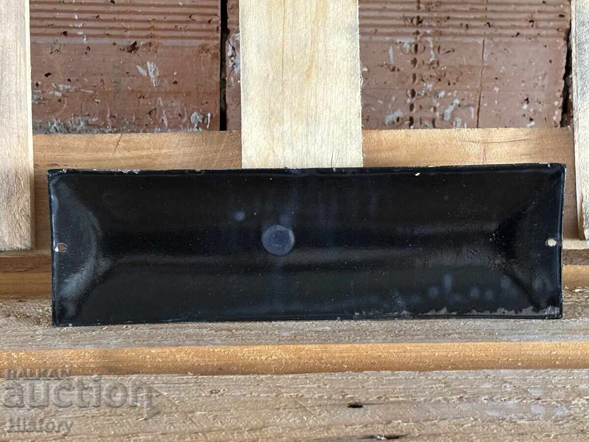 Auction  Enamel plate