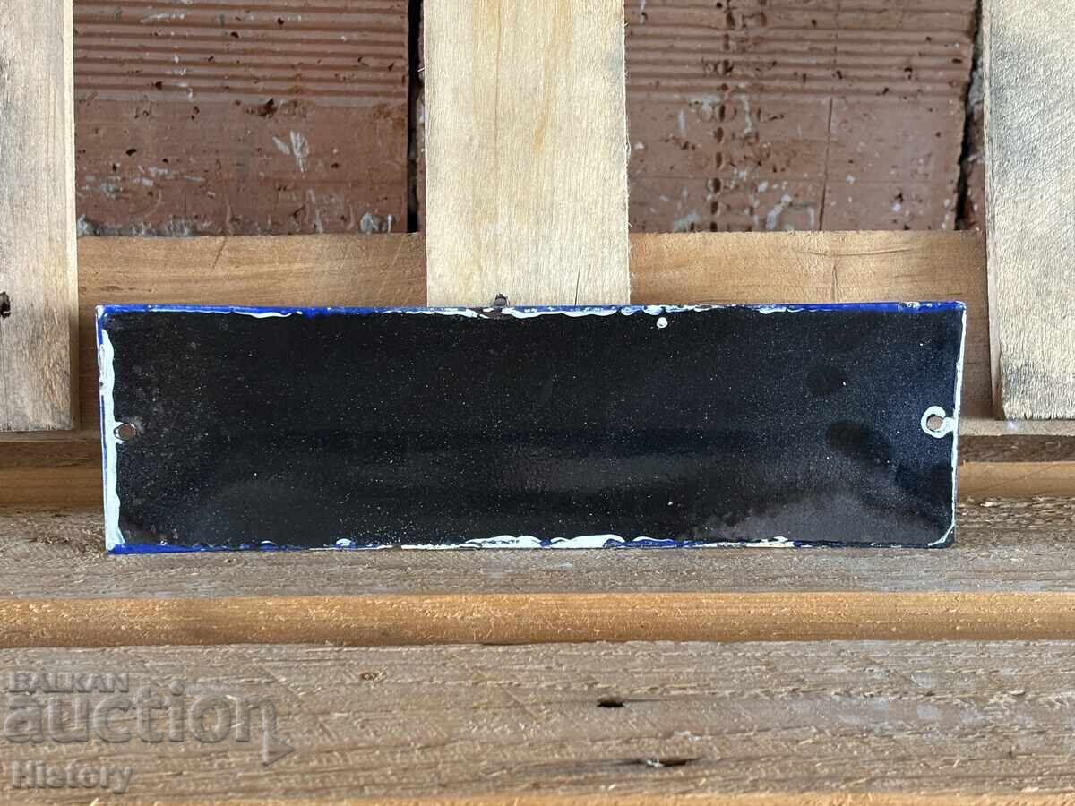 Auction  Enamel plate