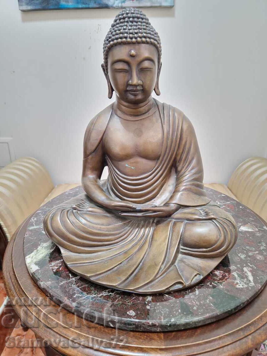 Голяма антикварна азиатска бронзова фигура статуетка с цена 586.00 лв. | € 299.62