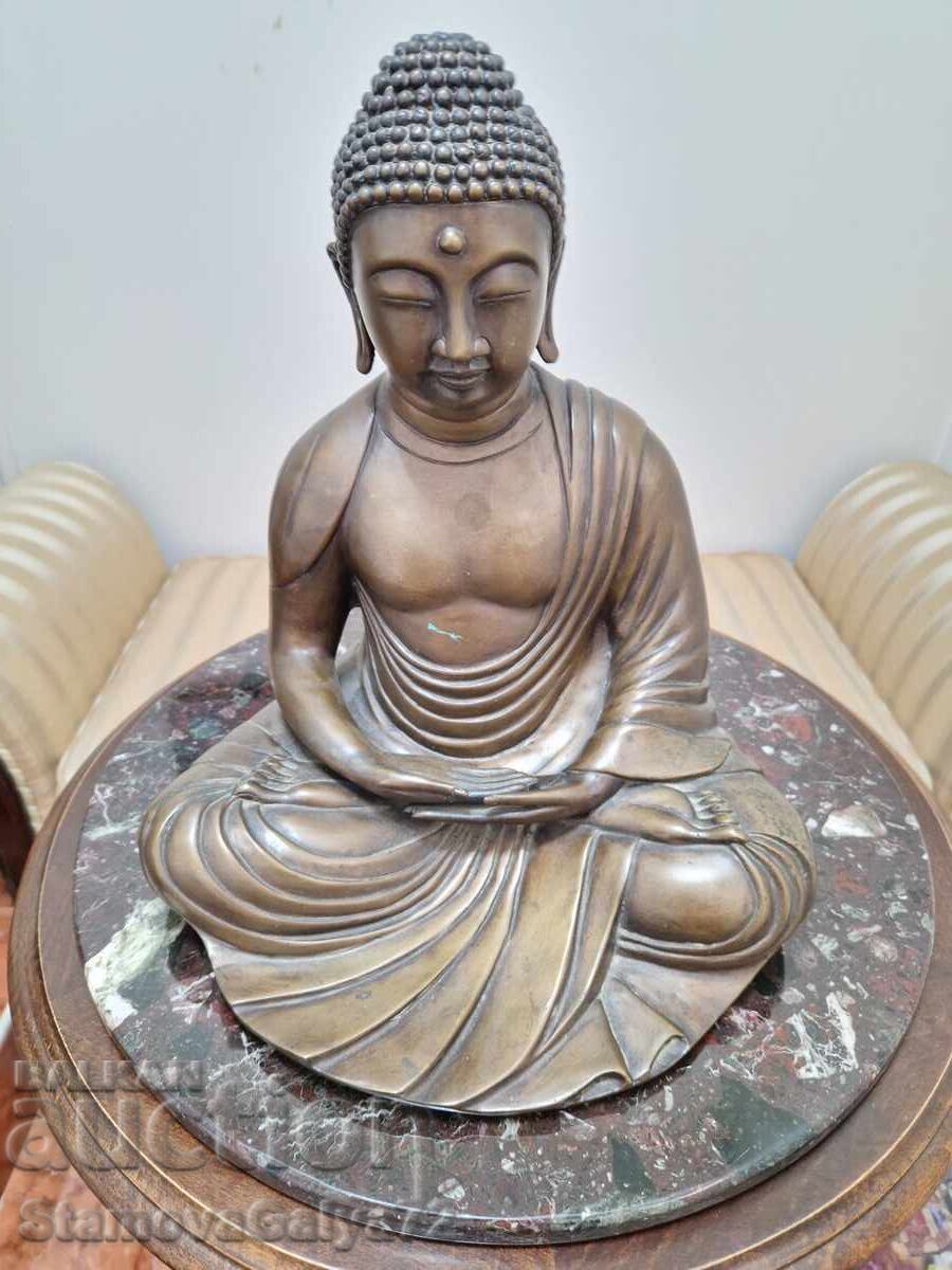 Аукцион Голяма антикварна азиатска бронзова фигура статуетка