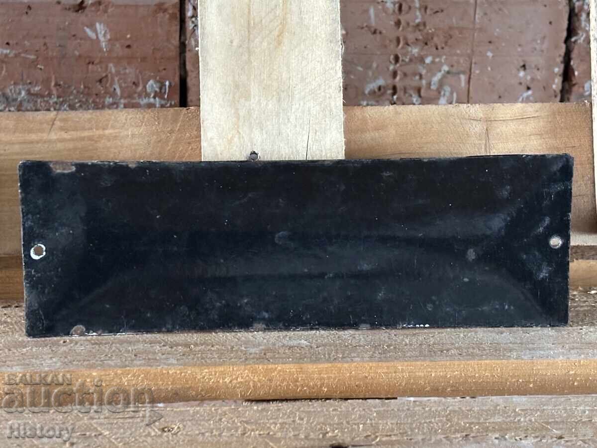 Auction Enamel plate Auction Enamel plate