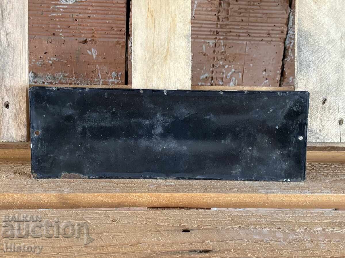 Auction Enamel plate Auction Enamel plate