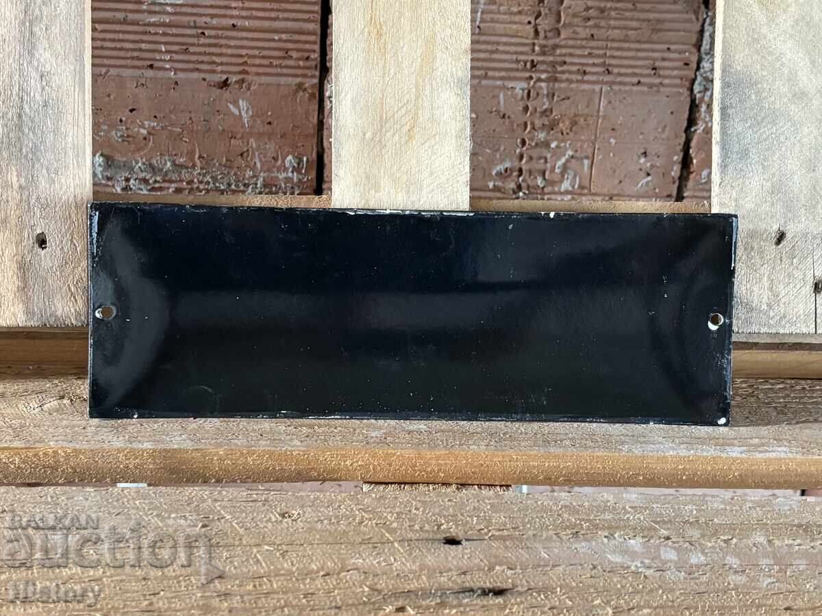 Auction Enamel plate Auction Enamel plate