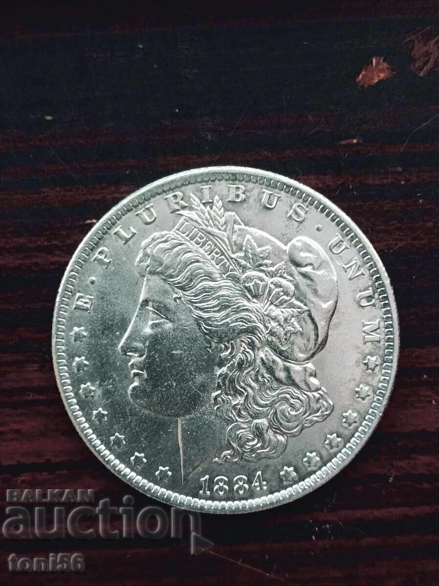 SUA Dolar Morgan 1884-O, XF - St