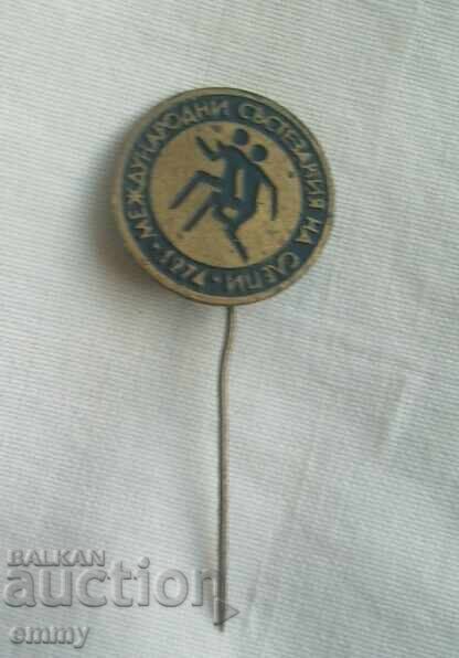 Badge Sign 1974 - International Competitions for the Blind Badge Sign 1974 - International Competitions for the Blind