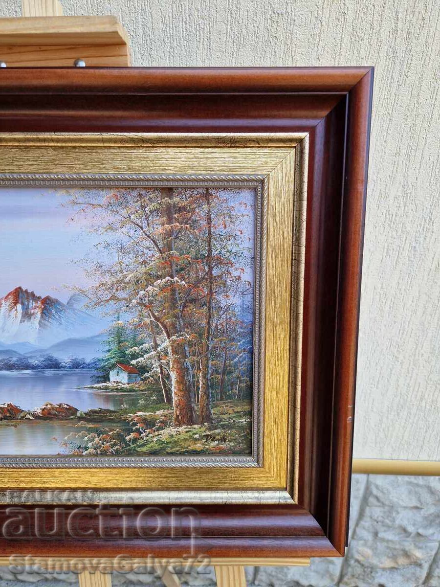 Livrarea Ulei peisaj autor pânză ramă tablou Livrarea Ulei peisaj autor pânză ramă tablou