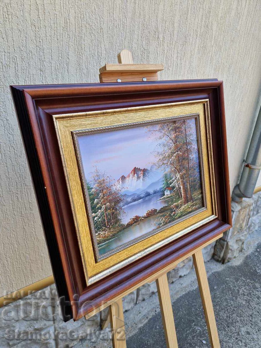 Έλαιο τοπίο συγγραφέας επί πληρωμή κάδρο πίνακας - 6