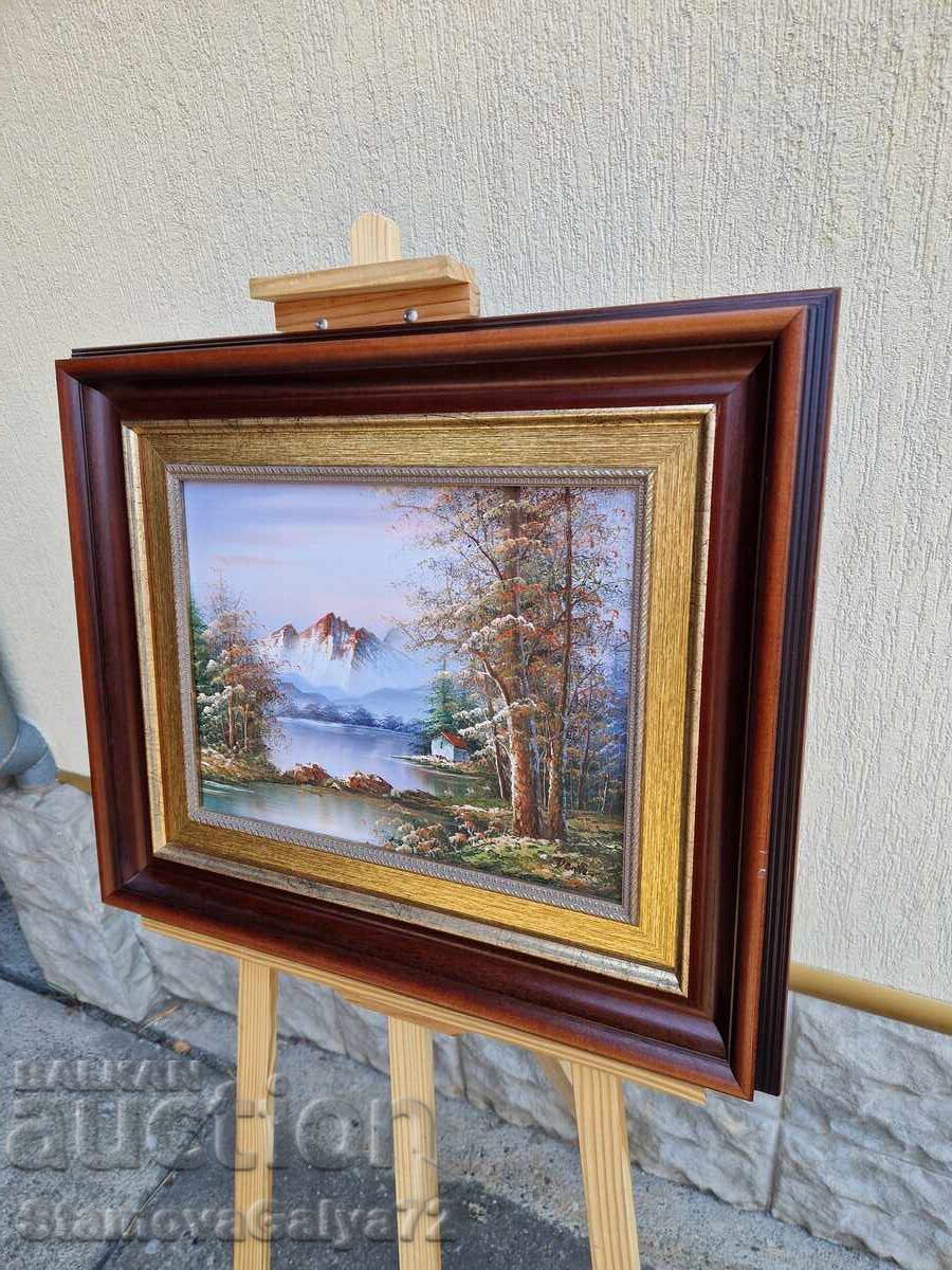 Έλαιο τοπίο συγγραφέας επί πληρωμή κάδρο πίνακας - 7