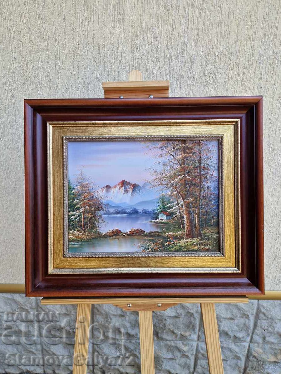 Έλαιο τοπίο συγγραφέας επί πληρωμή κάδρο πίνακας