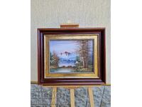 Έλαιο τοπίο συγγραφέας επί πληρωμή κάδρο πίνακας