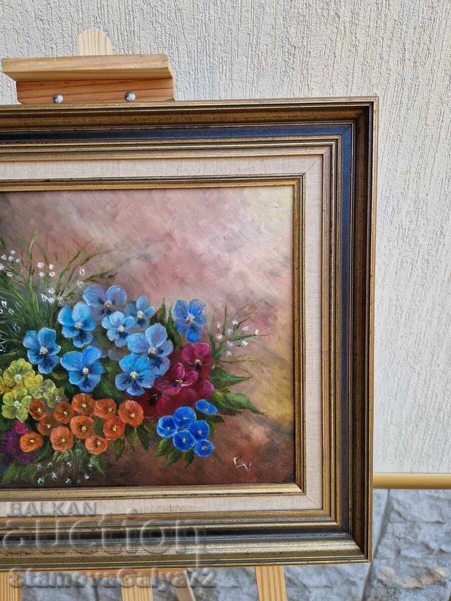 Livrarea Minunat natură statică belgiană antică pe pânză, semnată de autor Livrarea Minunat natură statică belgiană antică pe pânză, semnată de autor