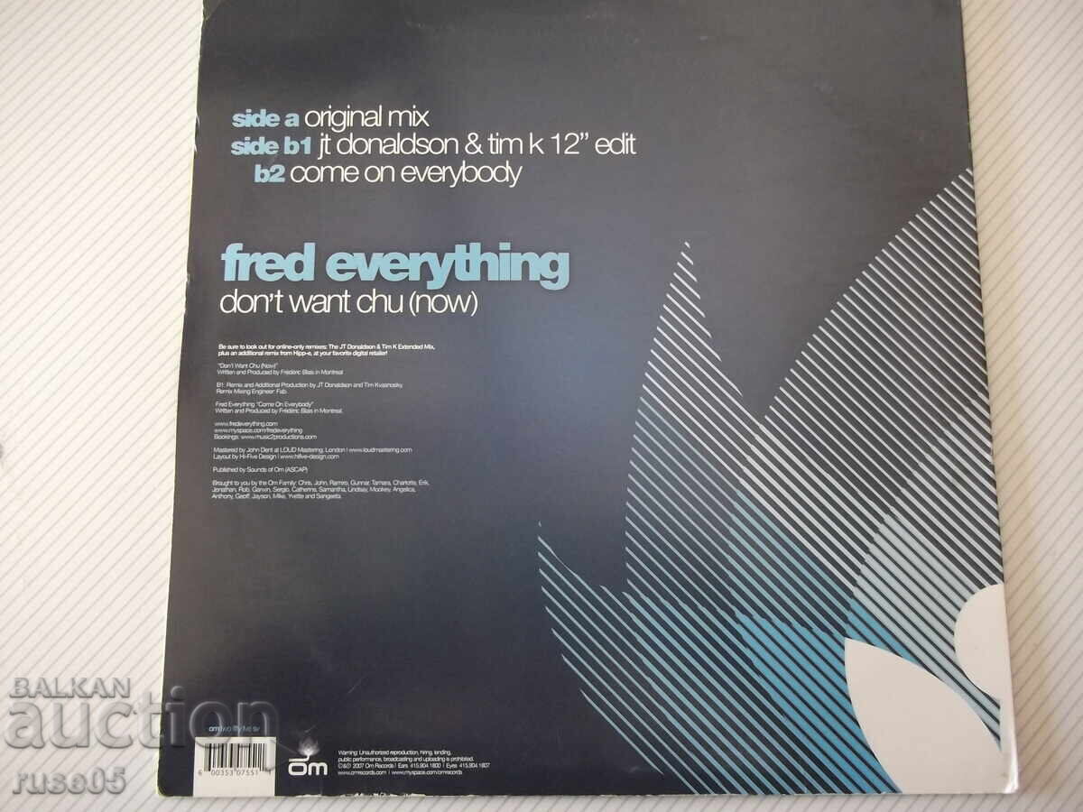 Vinyl record "fred everything" with price 5.00 BGN | € 2.56 Vinyl record "fred everything" with price 5.00 BGN | € 2.56