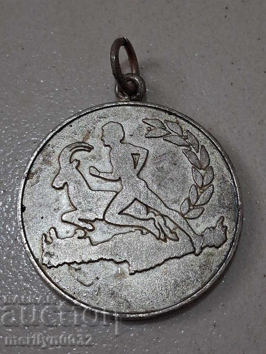 Χάλκινο ελληνικό μετάλλιο πλακέτα σήμα 1985